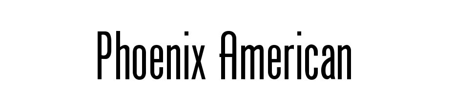 Phoenix American cкачати шрифт безкоштовно